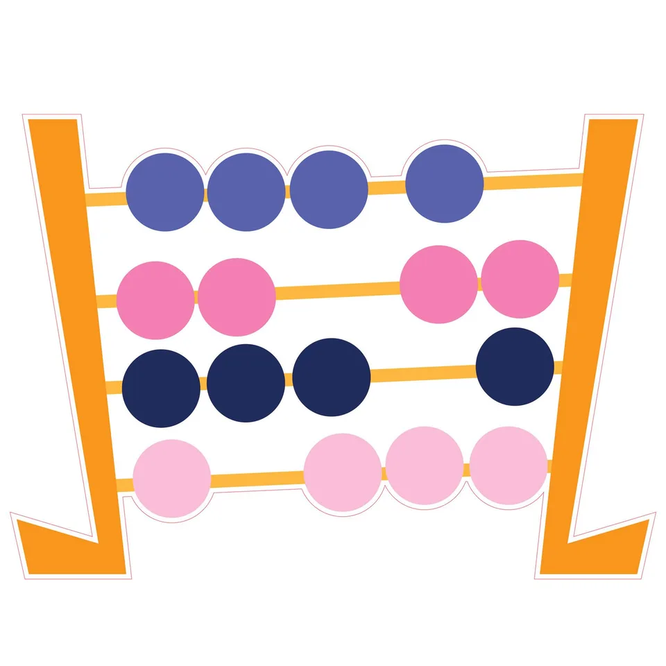 Autocolant STEM, Matematică și Informatică - Matematică, set D9, 80 cm, autocolant 1