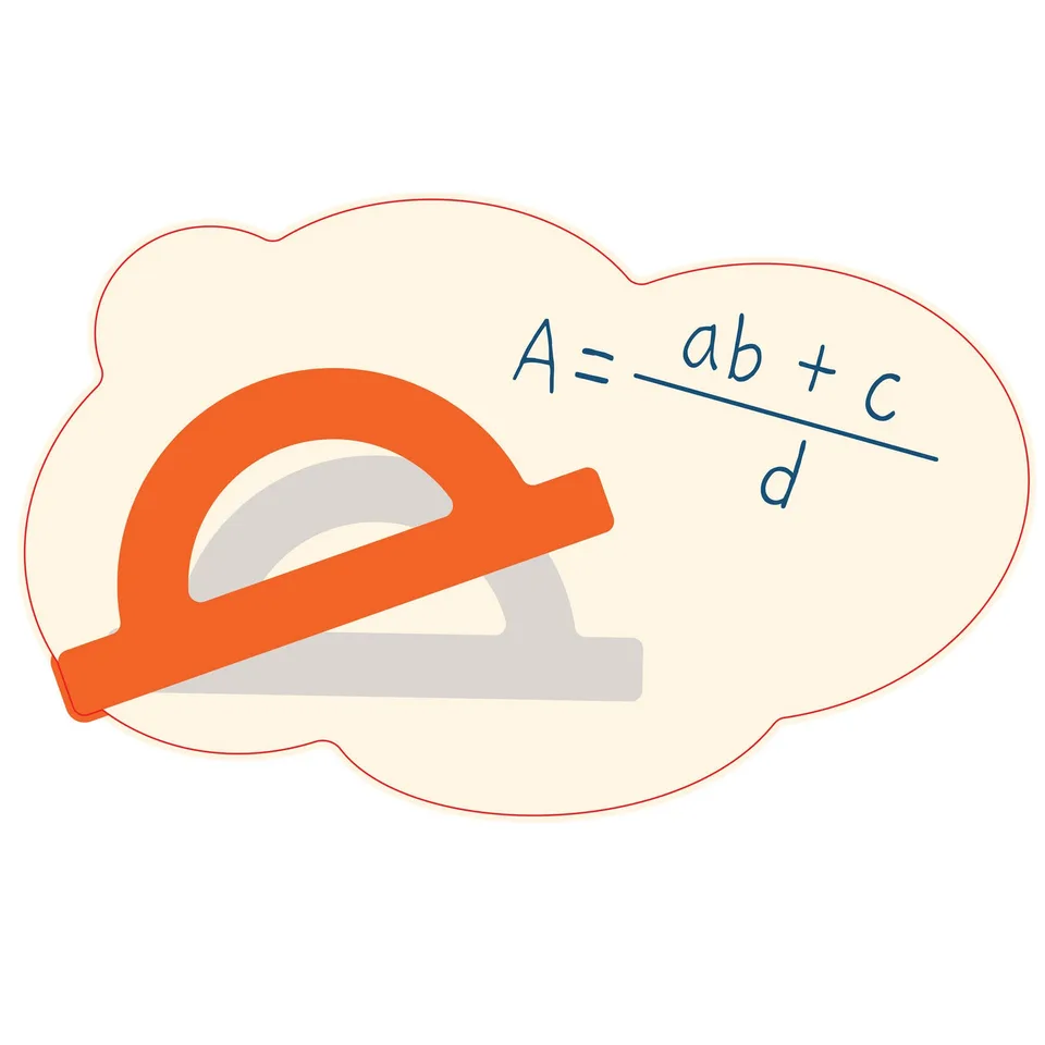 Autocolant STEM, Matematică și Informatică - Matematică, set D10, 80 cm, autocolant 4