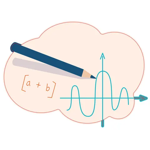 Autocolant STEM, Matematică și Informatică - Matematică, set D10, 80 cm, autocolant 5