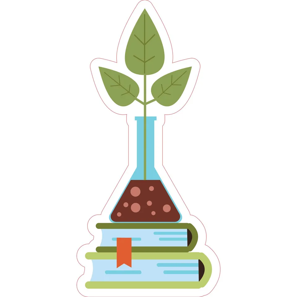 Autocolant STEM, Științe naturale - Biologie, set F5, 80 cm, autocolant 10