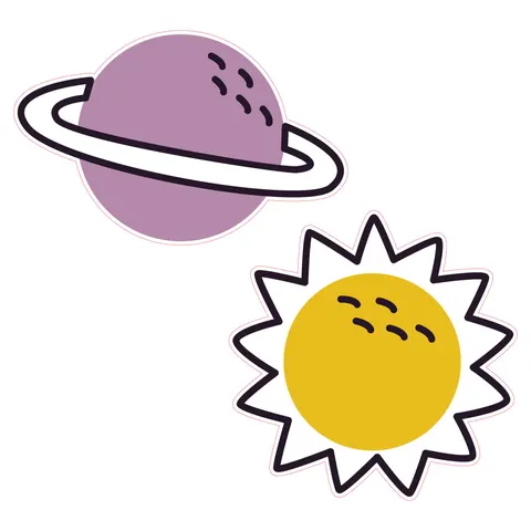 Sticker STEM, Științe ale naturii - Fizică, set G6, 80 cm, sticker 8
