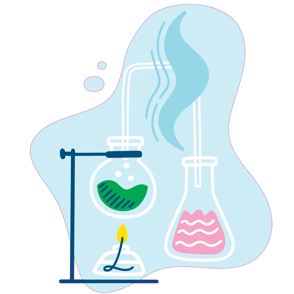 Sticker STEM, Stiinte ale naturii - Chimie, set H2, 80 cm, sticker 2