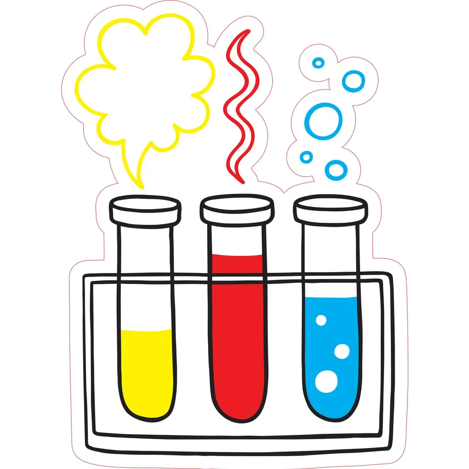 Sticker STEM, Stiinte ale naturii - Chimie, set H5, 80 cm, sticker 8
