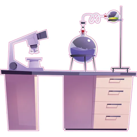 Sticker STEM, Stiinte ale naturii - Chimie, set H8, 80 cm, sticker 1