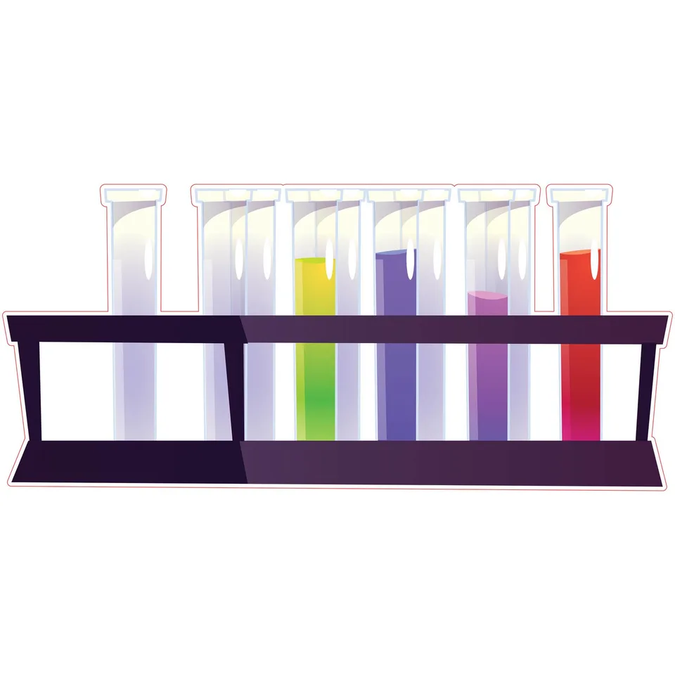Sticker STEM, Stiinte ale naturii - Chimie, set H9, 80 cm, sticker 1