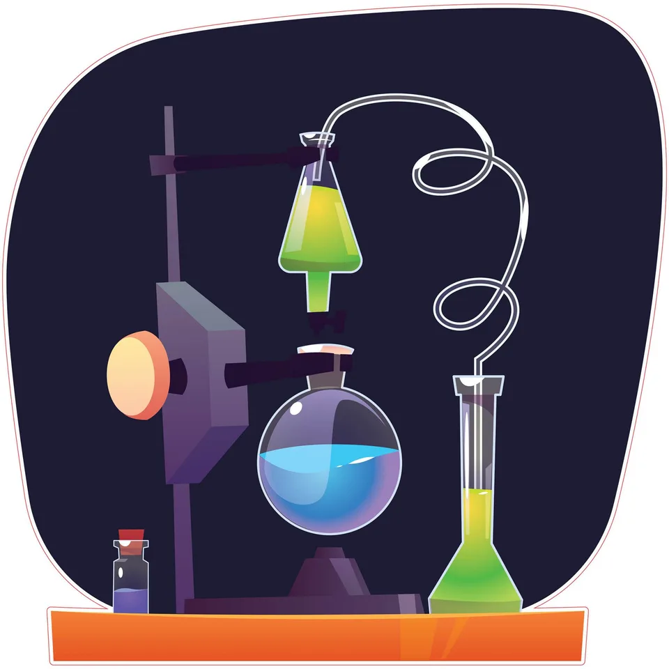 Sticker STEM, Științe ale naturii - Chimie, set H9, 80 cm, sticker 7