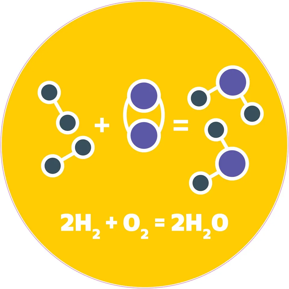 Sticker STEM, Științe ale naturii - Chimie, set H10, 80 cm, sticker 2