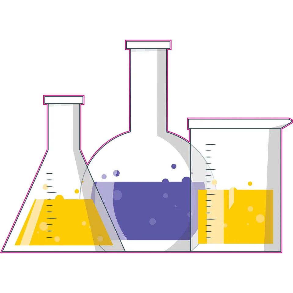 Sticker STEM, Științe ale naturii - Chimie, set H10, 80 cm, sticker 5