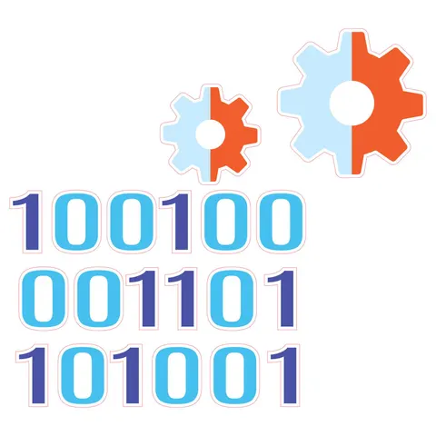Sticker STEM, Robotică și sisteme ciber-fizice, set I5, 80 cm, sticker 9