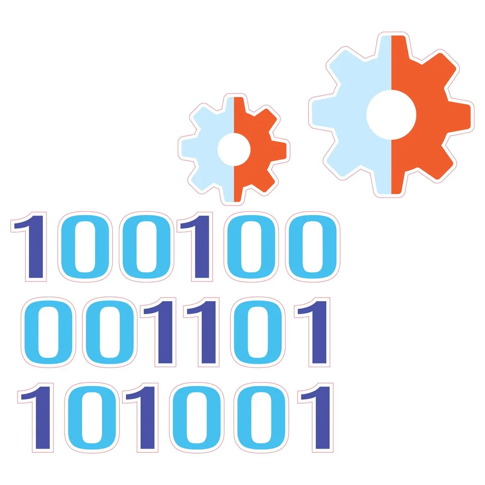 Sticker STEM, Robotică și sisteme ciber-fizice, set I5, 80 cm, sticker 9