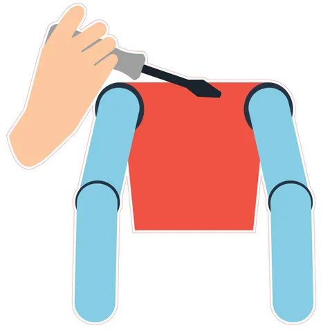 Sticker STEM, Robotică și sisteme ciber-fizice, set I6, 80 cm, sticker 10
