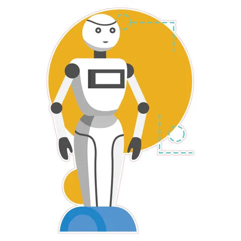 Sticker STEM, Robotică și sisteme ciber-fizice, set I8, 80 cm, sticker 1