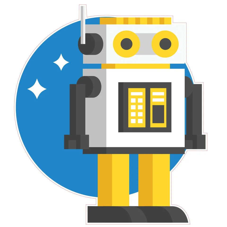 Sticker STEM, Robotică și sisteme ciber-fizice, set I8, 80 cm, sticker 8