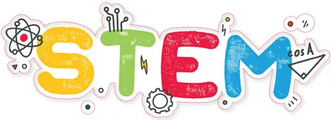 Sticker STEM, Intrare Zonă STEM, Set J1, 80 cm, Sticker 1