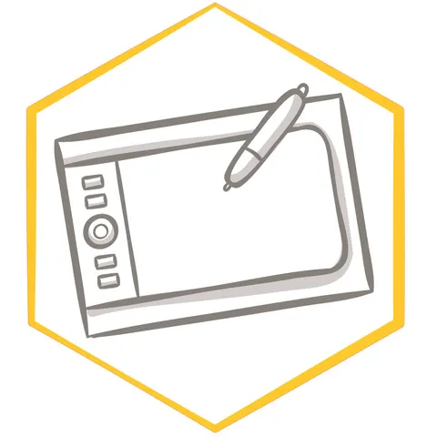 Sticker STEM, Design și prototipare 3D, set A2, 100 cm, sticker 3