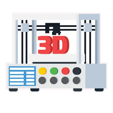 Sticker STEM, Design și prototipare 3D, set A5, 100 cm, sticker 3