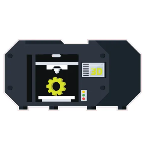 Sticker STEM, Design și prototipare 3D, set A5, 100 cm, sticker 7