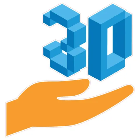 Sticker STEM, Design și prototipare 3D, set A7, 100 cm, sticker 10