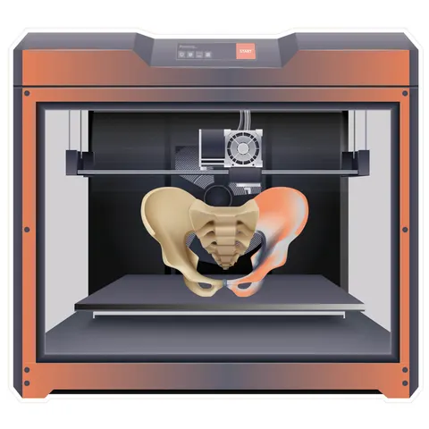 Sticker STEM, Design și prototipare 3D, set A8, 100 cm, sticker 9