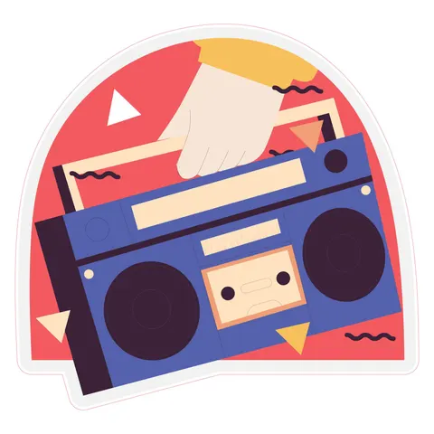 Sticker STEM, Sală de arte digitale, set B8, 100 cm, sticker 5