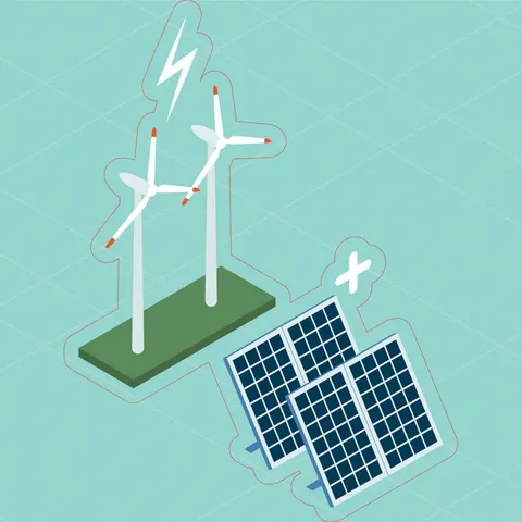 Sticker STEM, Tehnologii verzi și sustenabilitate, set C4, 100 cm, sticker 6