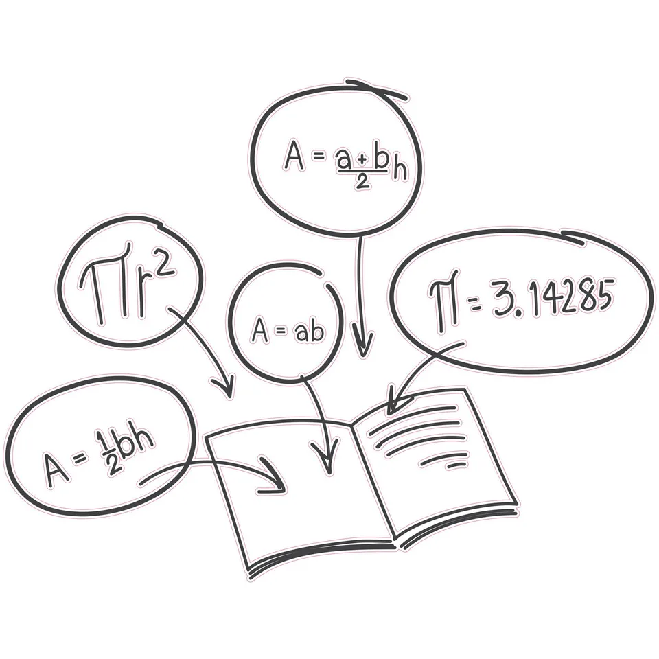 Sticker STEM, Matematică și informatică - Matematică, set D1, 100 cm, sticker 4
