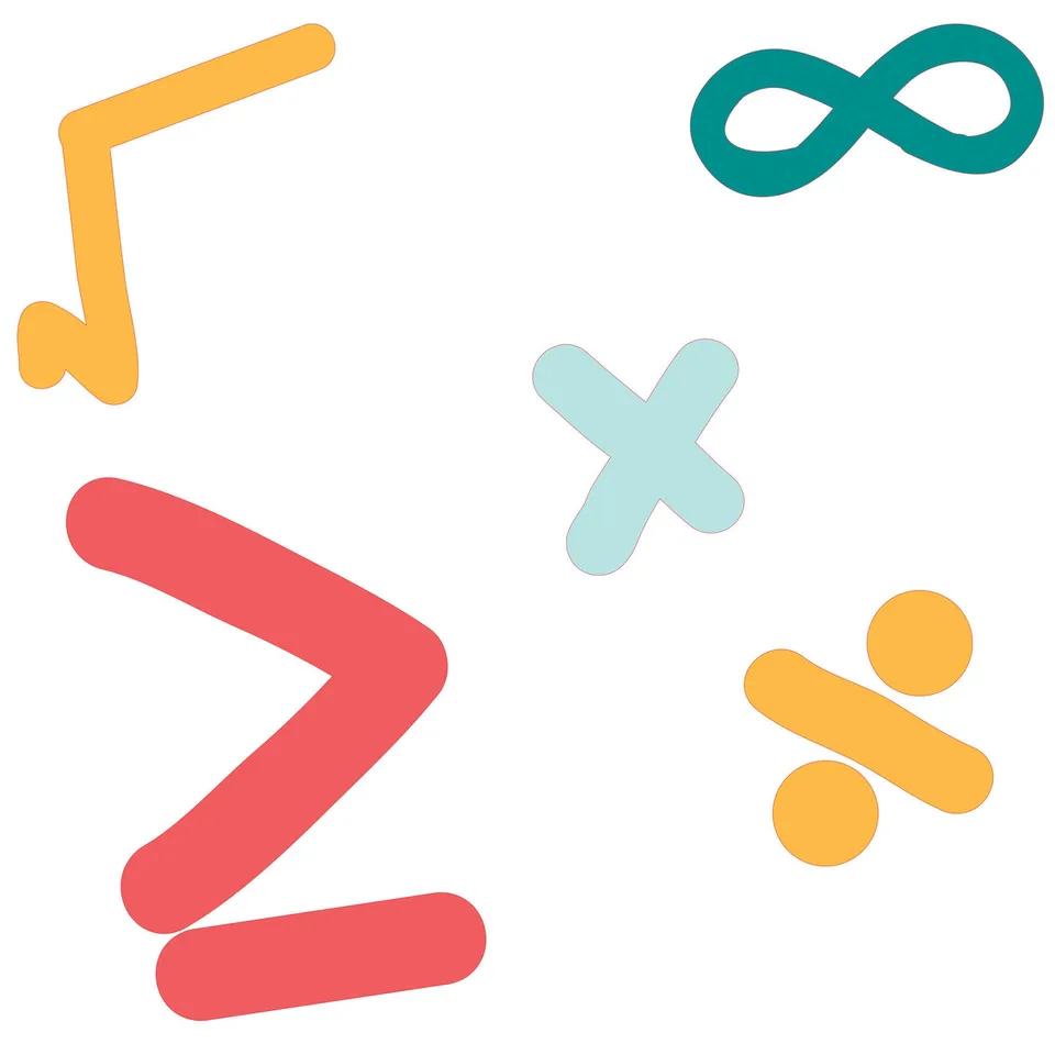 Sticker STEM, Matematică și informatică - Matematică, set D2, 100 cm, sticker 8