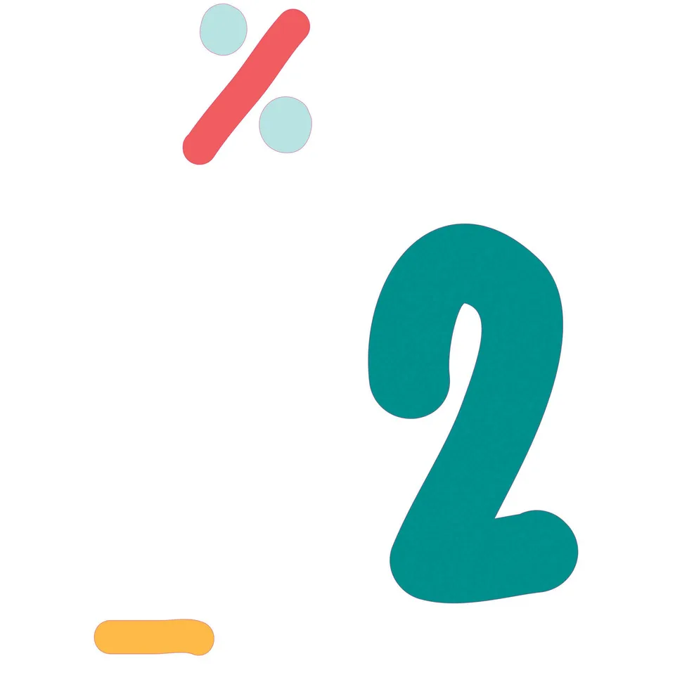 Sticker STEM, Matematică și informatică - Matematică, set D2, 100 cm, sticker 10