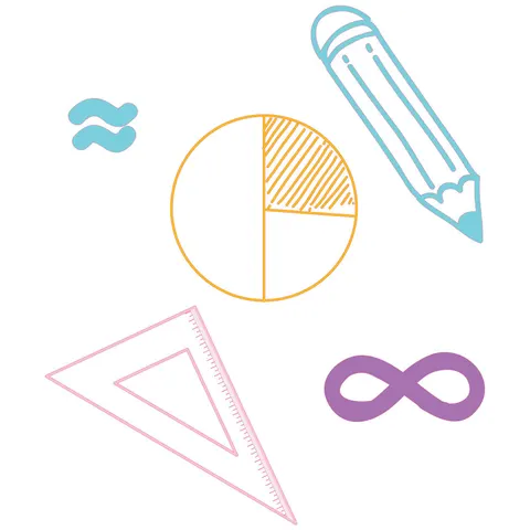 Sticker STEM, Matematică și informatică - Matematică, set D3, 100 cm, sticker 5