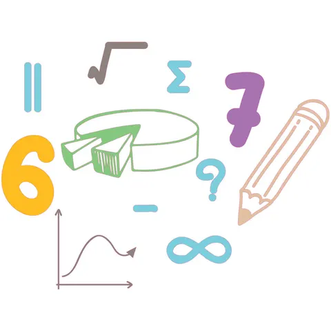 Sticker STEM, Matematică și informatică - Matematică, set D3, 100 cm, sticker 7