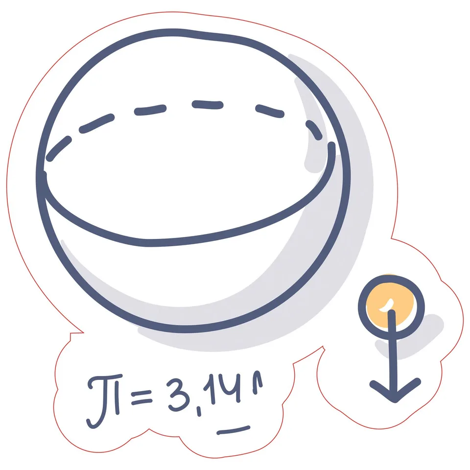 Sticker STEM, Matematică și informatică - Matematică, set D4, 100 cm, sticker 1