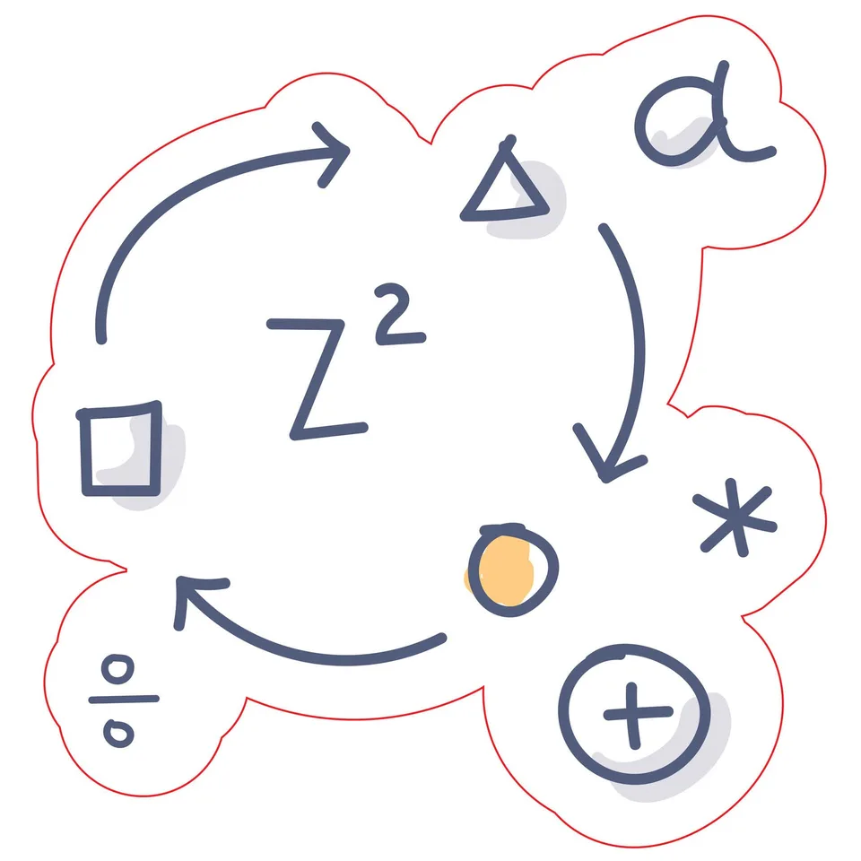 Sticker STEM, Matematică și informatică – Matematică, set D4, 100 cm, sticker 3