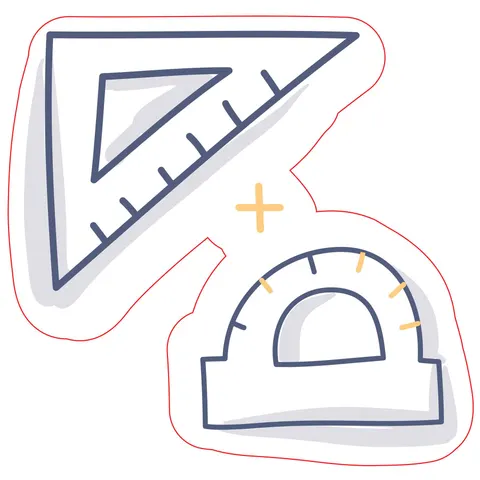 Sticker STEM, Matematică și informatică - Matematică, set D4, 100 cm, sticker 6