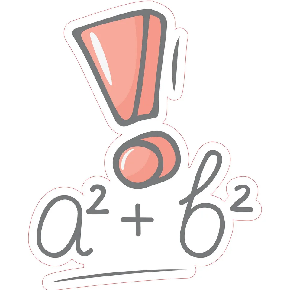 Sticker STEM, Matematică și Informatică - Matematică, set D5, 100 cm, sticker 9