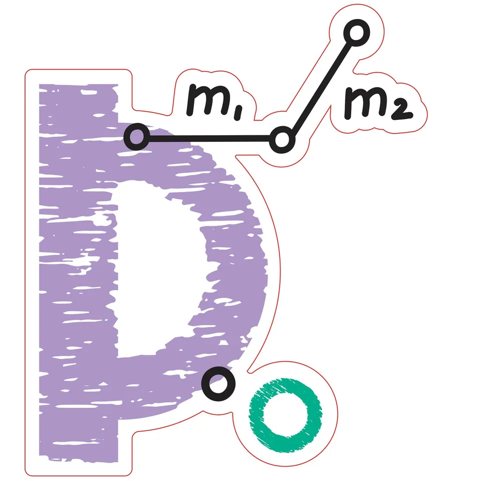 Sticker STEM, Matematică și Informatică - Matematică, set D7, 100 cm, sticker 8