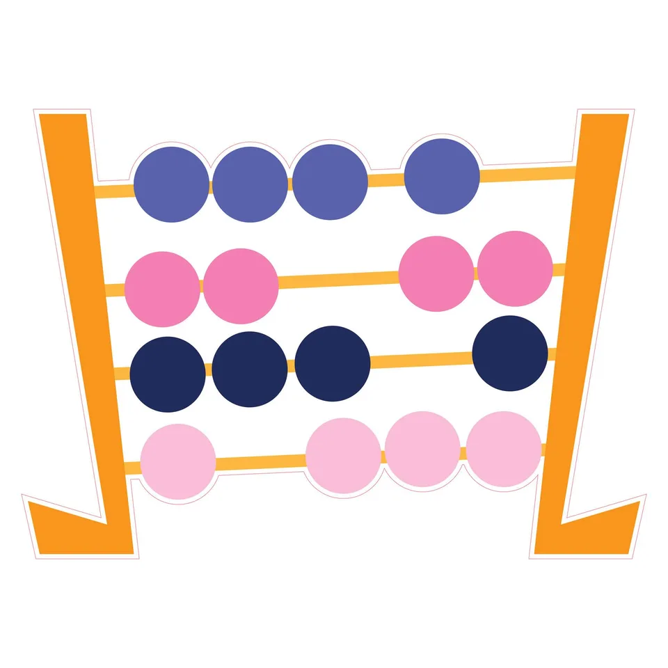 Sticker STEM, Matematică și Informatică - Matematică, set D9, 100 cm, sticker 1