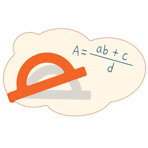 Sticker STEM, Matematică și Informatică - Matematică, set D10, 100 cm, sticker 4