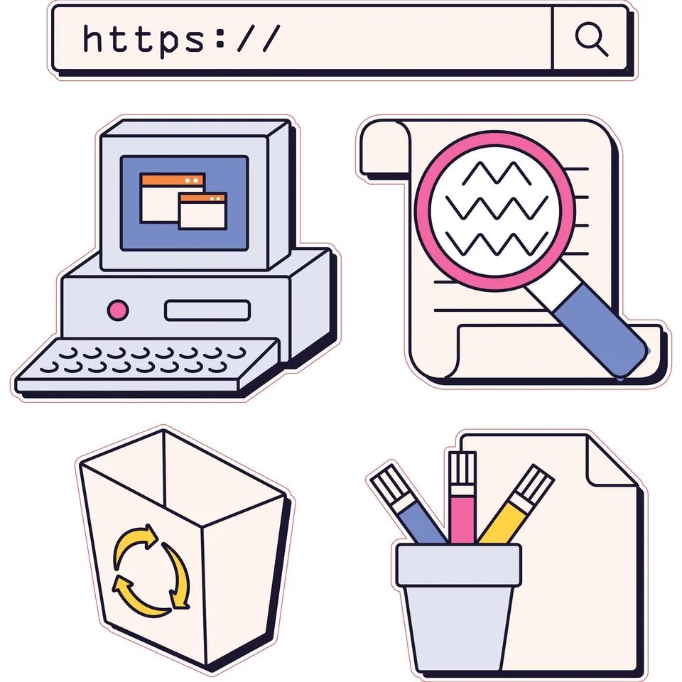 Sticker STEM, Matematică și Informatică – Informatică, set E10, 100 cm, sticker 3