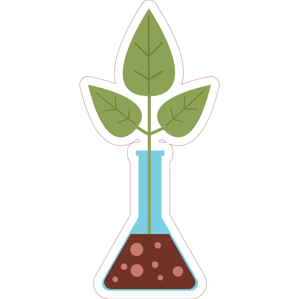 Autocolant STEM, Științe ale naturii - Biologie, set F5, 100 cm, autocolant 9