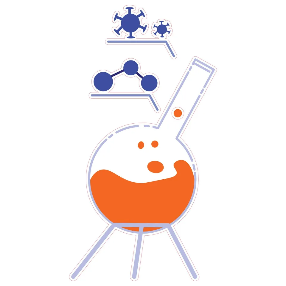 Autocolant STEM, Științe ale naturii – Biologie, set F9, 100 cm, autocolant 6
