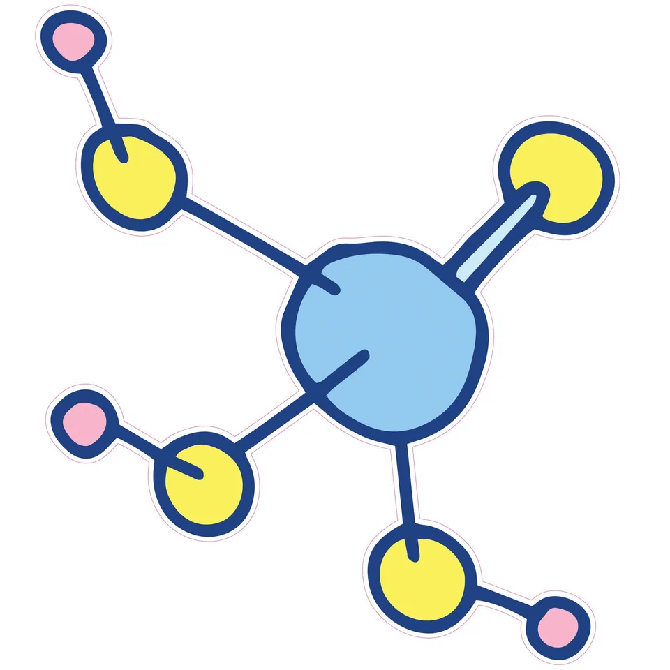 Sticker STEM, Științe ale naturii - Chimie, set H1, 100 cm, sticker 4