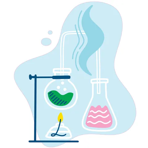 Sticker STEM, Științe ale naturii - Chimie, set H2, 100 cm, sticker 2