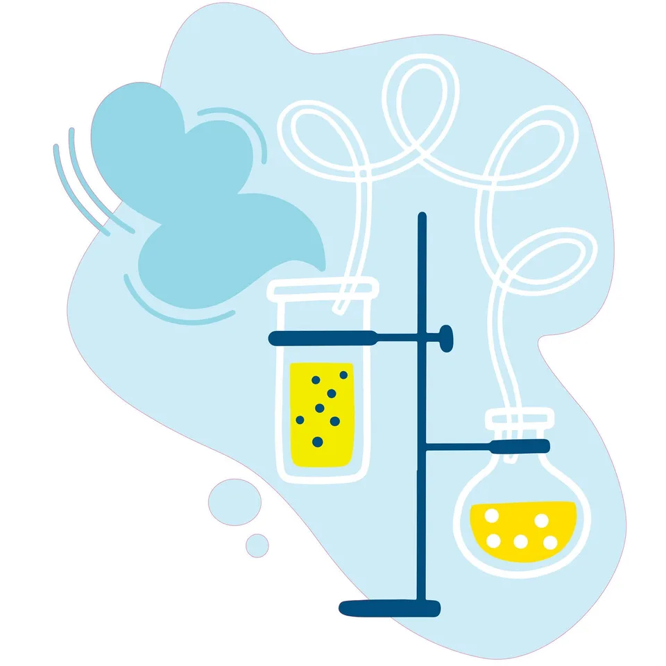 Sticker STEM, Științe ale naturii - Chimie, set H2, 100 cm, sticker 3
