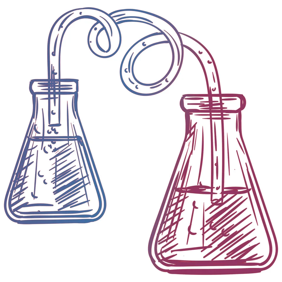 Sticker STEM, Științe ale naturii - Chimie, set H3, 100 cm, sticker 2
