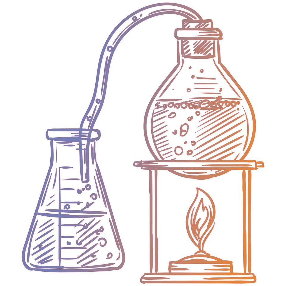 Sticker STEM, Științe ale naturii - Chimie, set H3, 100 cm, sticker 3