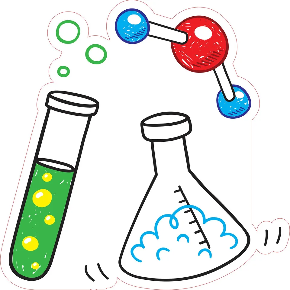 Sticker STEM, Științe ale naturii - Chimie, set H5, 100 cm, sticker 4