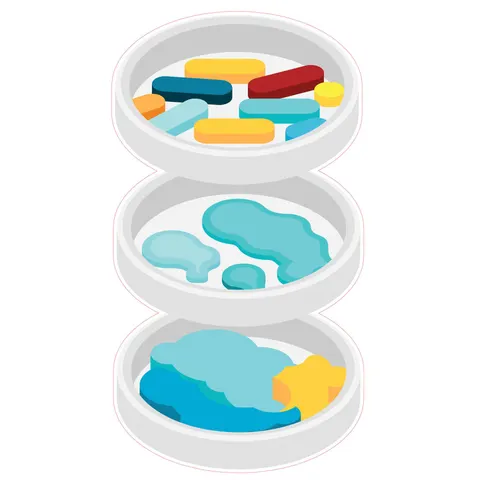 Sticker STEM, Științe ale naturii - Chimie, set H6, 100 cm, sticker 2