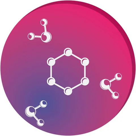 Sticker STEM, Științe ale naturii - Chimie, set H7, 100 cm, sticker 2