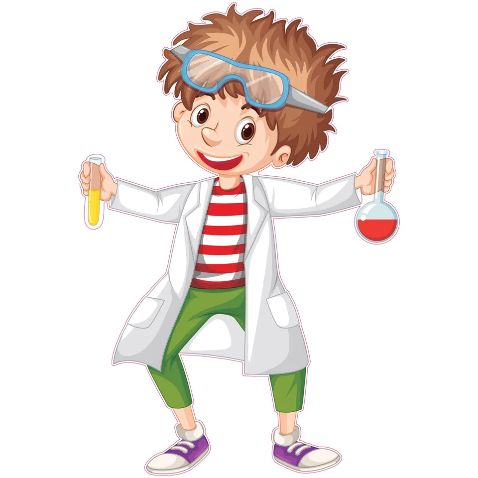 Sticker STEM, Științe ale naturii - Chimie, set H8, 100 cm, sticker 4