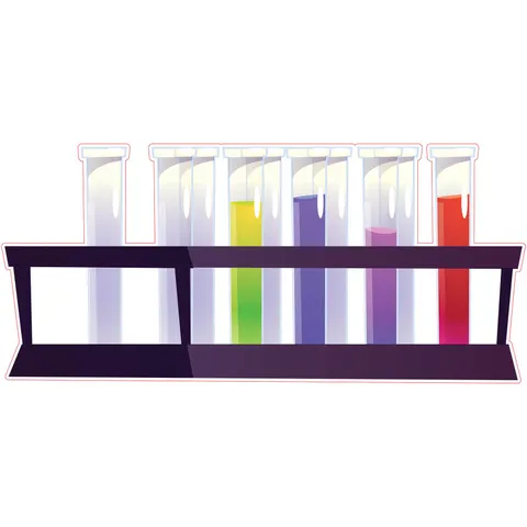 Sticker STEM, Științe ale naturii - Chimie, set H9, 100 cm, sticker 1